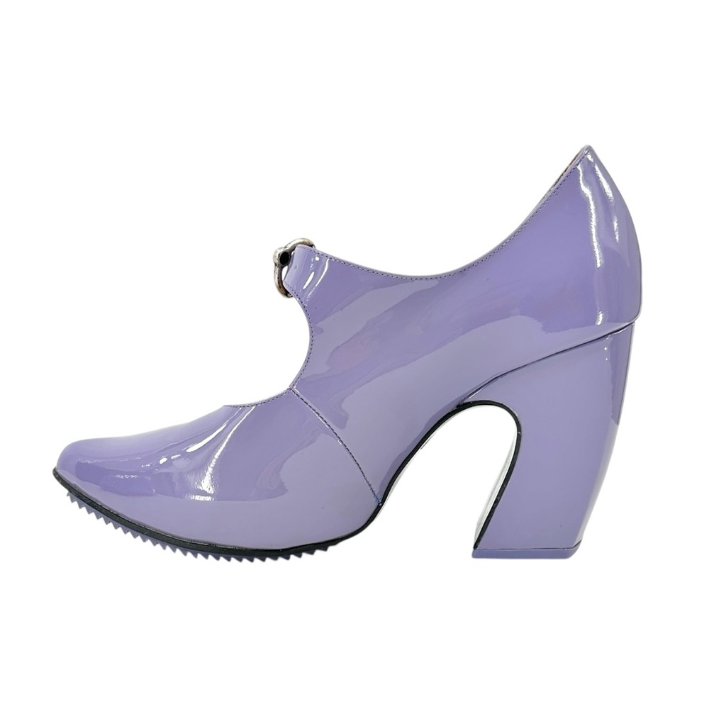 John Fluevog Fast Cars Mille Miglia Lavender Purple Platform Mary Janes sz 8 - Picture 8 of 11